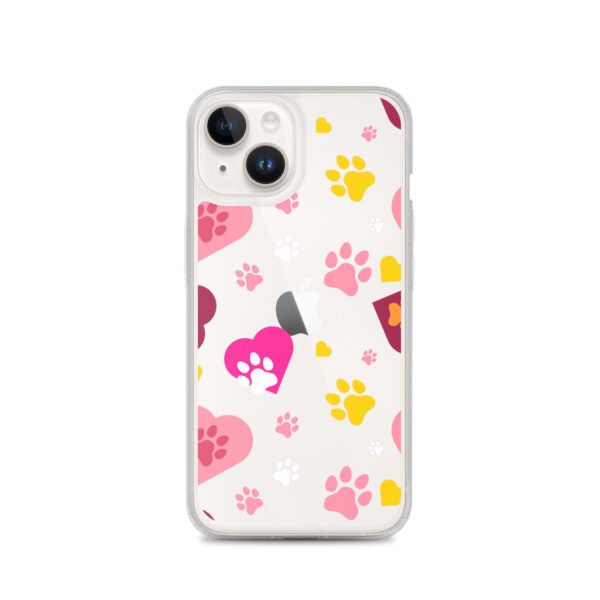 Clear Case for iPhone® - Paws & Hearts