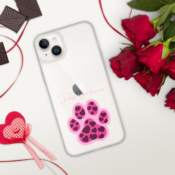 Clear Case for iPhone® Paws Before Humans - Image 3