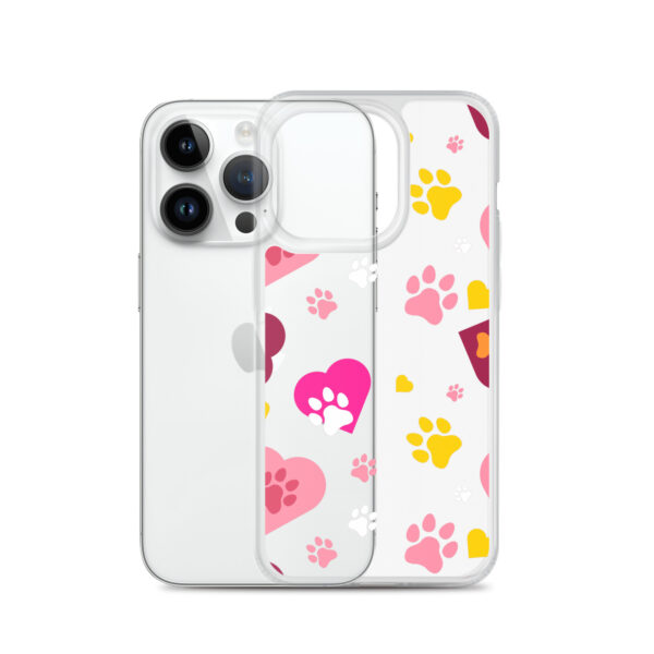 Clear Case for iPhone® - Paws & Hearts - Image 7