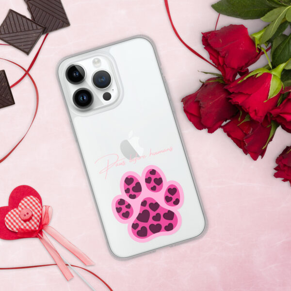 Clear Case for iPhone® Paws Before Humans - Image 4