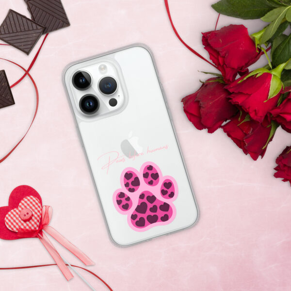 Clear Case for iPhone® Paws Before Humans - Image 6