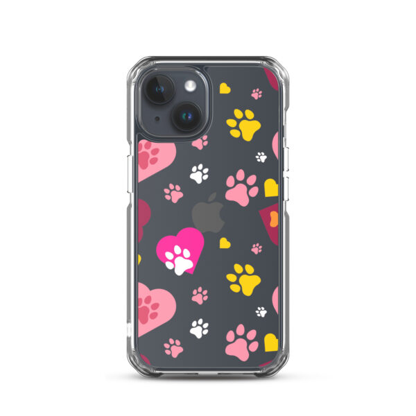 Clear Case for iPhone® - Paws & Hearts - Image 15