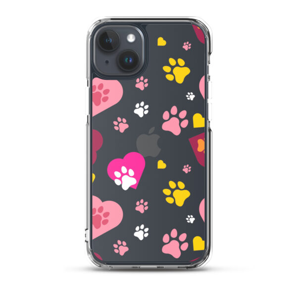Clear Case for iPhone® - Paws & Hearts - Image 9