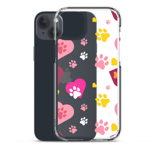 Clear Case for iPhone® - Paws & Hearts - Image 10