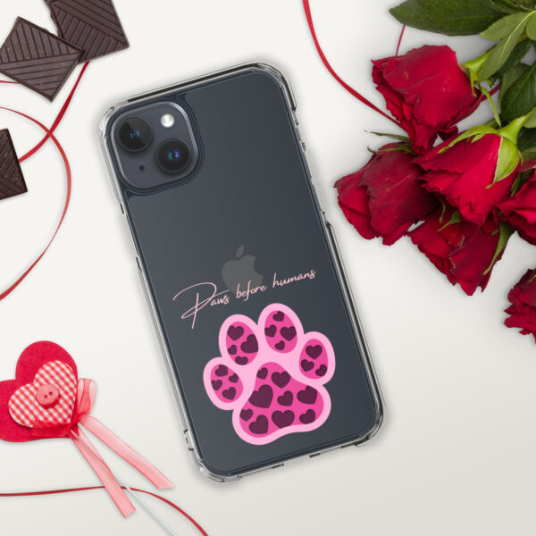 Clear Case for iPhone® Paws Before Humans - Image 11