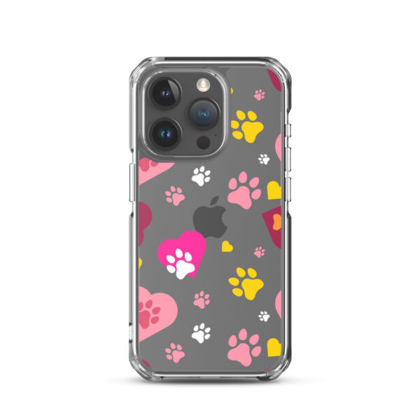 Clear Case for iPhone® - Paws & Hearts - Image 13