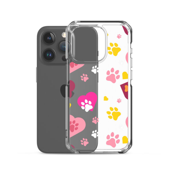 Clear Case for iPhone® - Paws & Hearts - Image 14