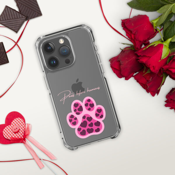 Clear Case for iPhone® Paws Before Humans - Image 15