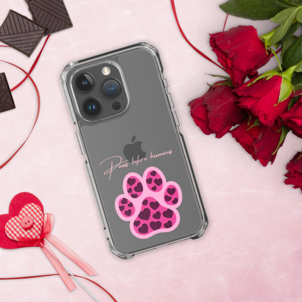 Clear Case for iPhone® Paws Before Humans - Image 14