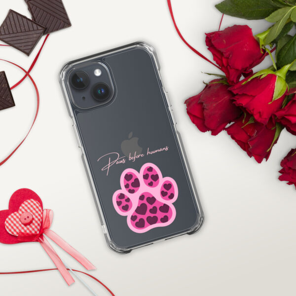 Clear Case for iPhone® Paws Before Humans - Image 17