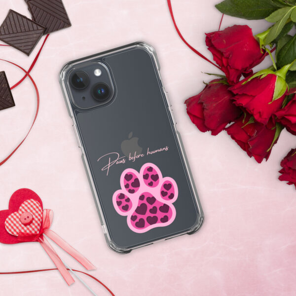 Clear Case for iPhone® Paws Before Humans - Image 16