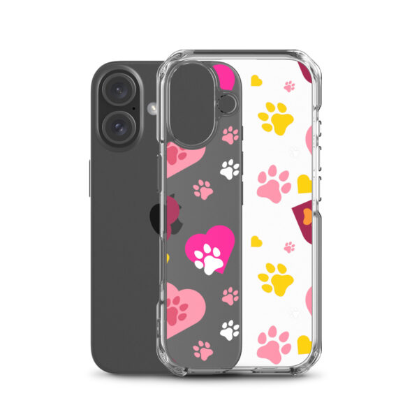 Clear Case for iPhone® - Paws & Hearts - Image 24