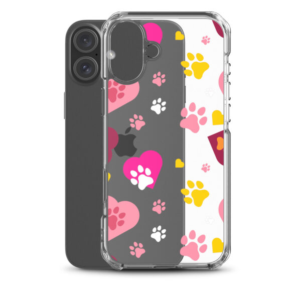 Clear Case for iPhone® - Paws & Hearts - Image 18