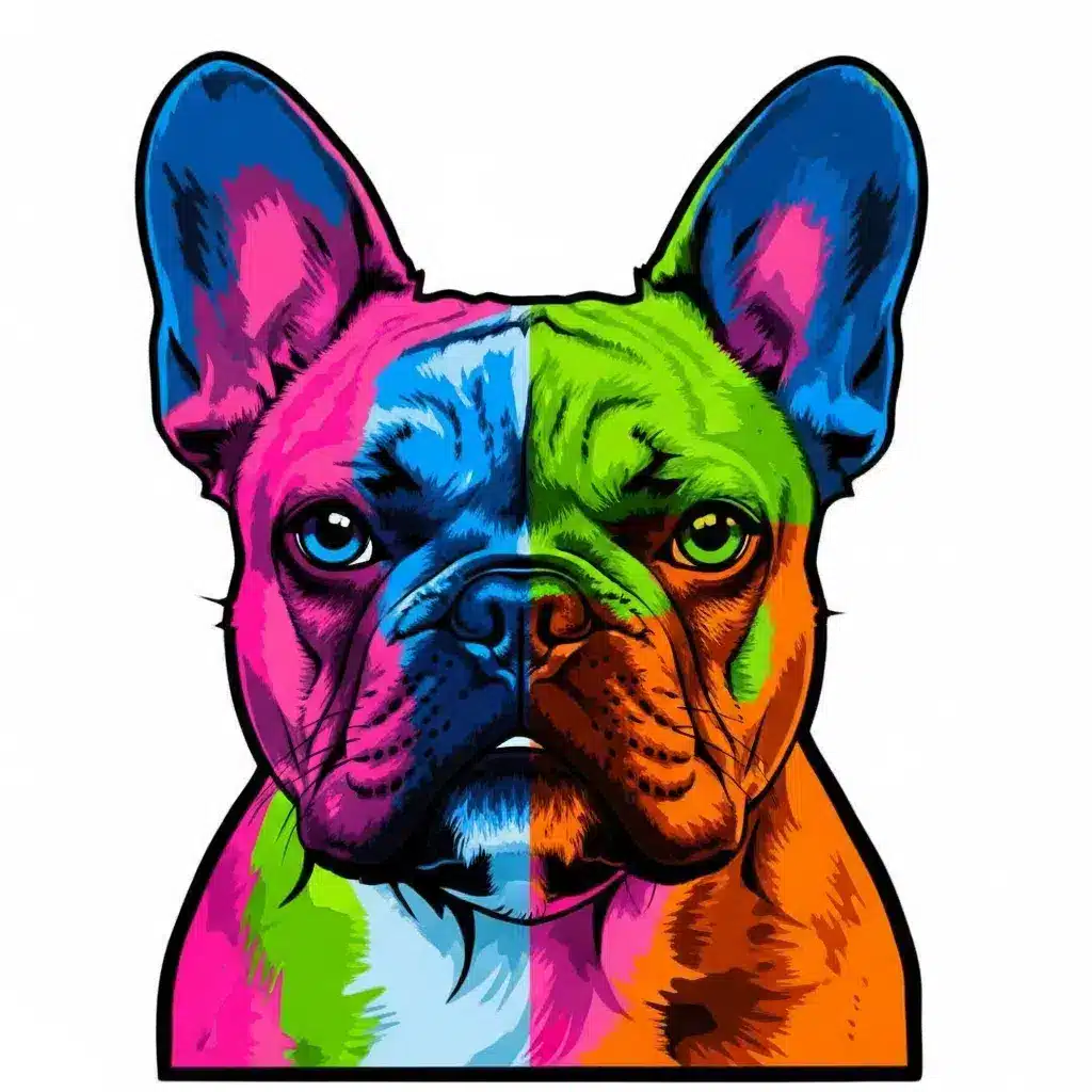 Pop Art Dog Portrait Style Sample | WoofSpark – Woof Spark Pop art dog portrait style sample - vibrant colors and bold outlines